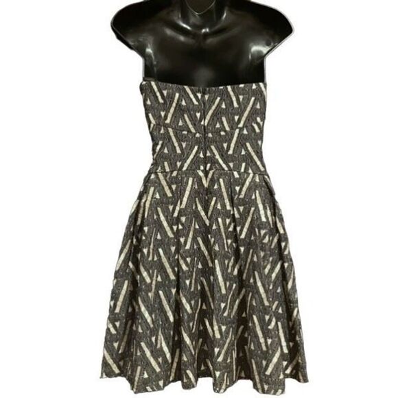 Lily Rose Black & Tan Strapless Fit Flare Party Dress Women’s XS - Picture 2 of 5